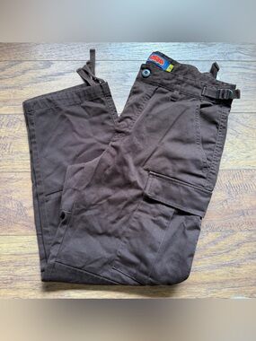 Empyre Women 28 Dark Brown Work Pants - Classic Straight Fit